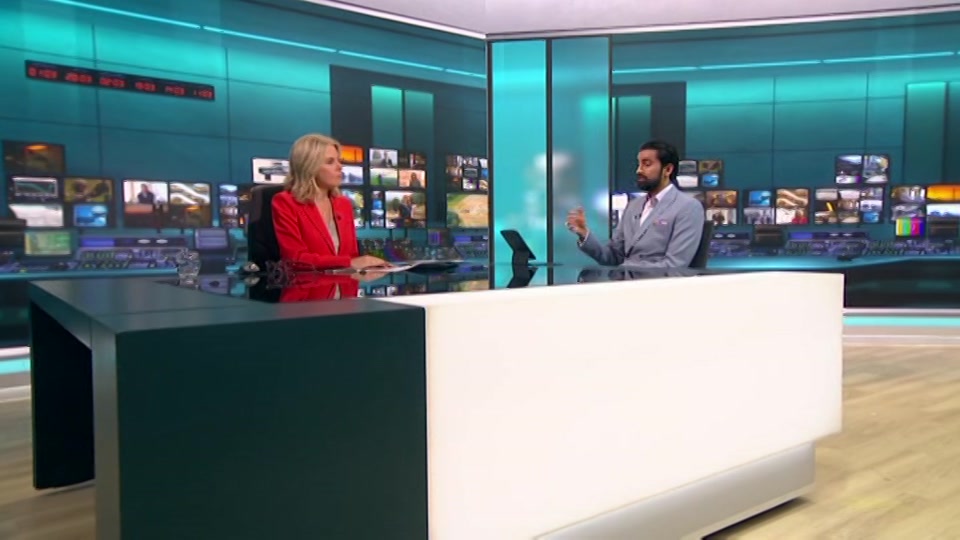 Broadcast still at 33m. ITV, ITV Evening News, 20 October 2026.