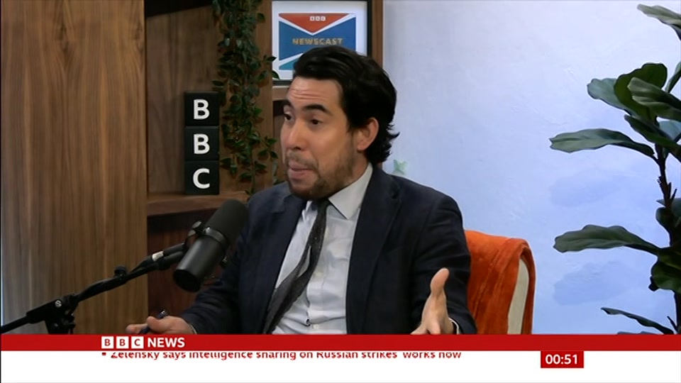 Broadcast still at 21m. BBC News, Newscast, 20 October 2026.