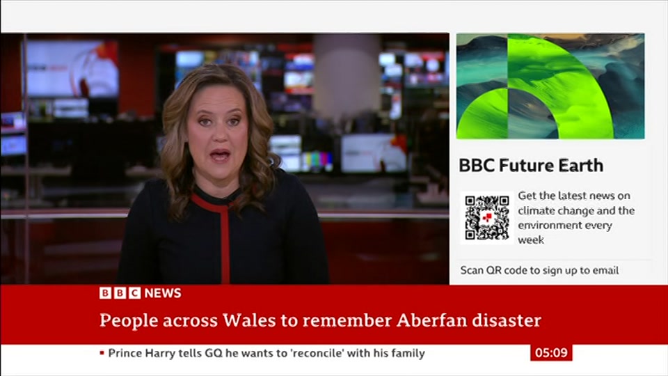 Still from BBC News at 9:00