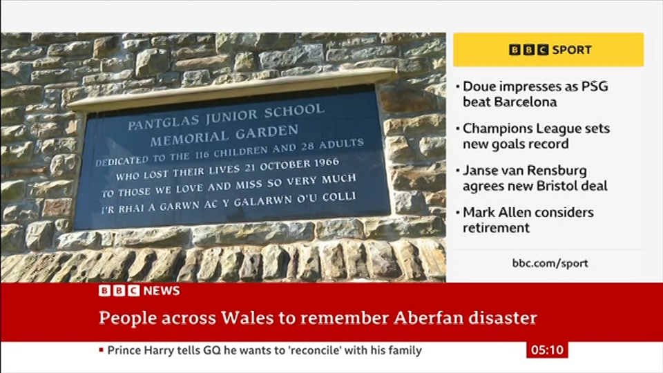 Still from BBC News at 10:30