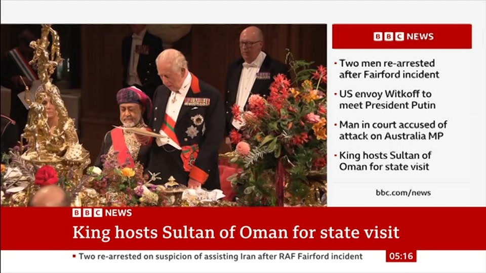 Broadcast still at 16m 30s. BBC News, 21 October 2026.