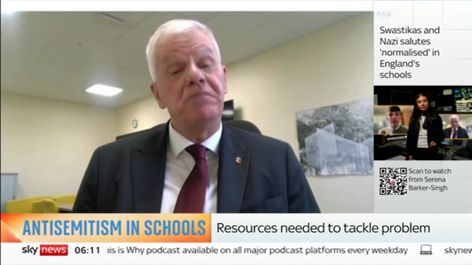 Broadcast still at 11m. Sky News, Mornings, 21 October 2026.