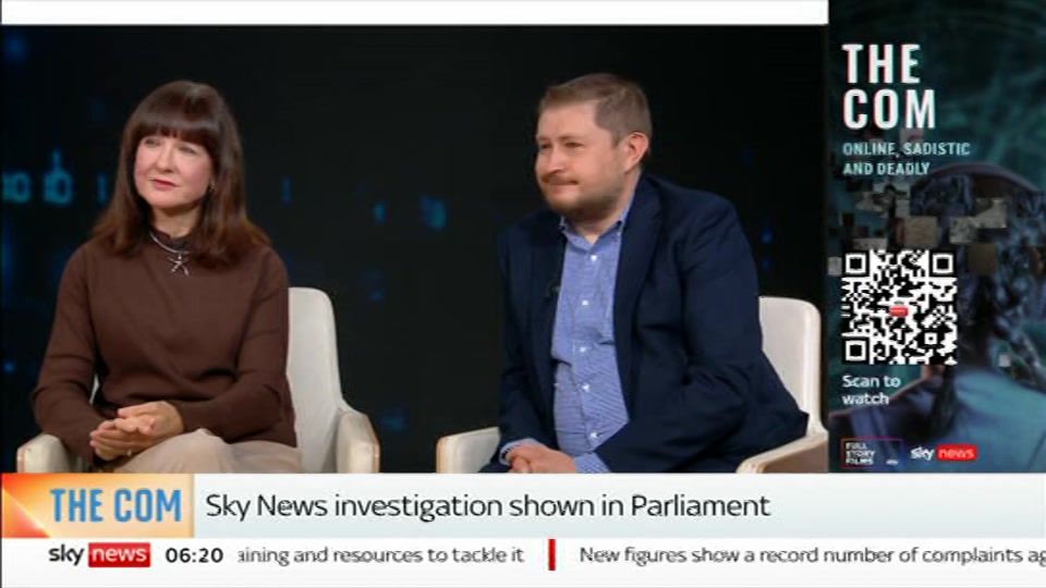 Broadcast still at 20m. Sky News, Mornings, 21 October 2026.