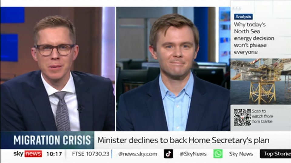 Still from Sky News at 17:00