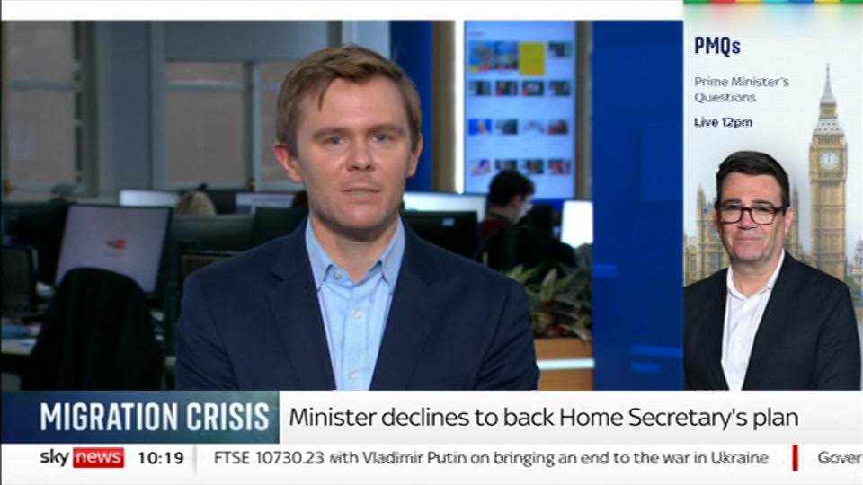Still from Sky News at 19:30