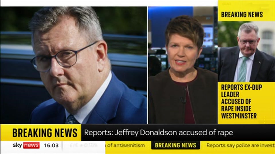Broadcast still at 3m. Sky News, Sky News Today with Jayne Secker, 21 October 2026.