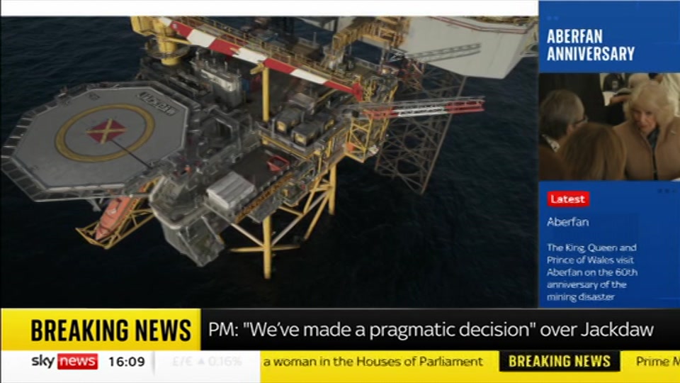 Broadcast still at 9m 30s. Sky News, Sky News Today with Jayne Secker, 21 October 2026.