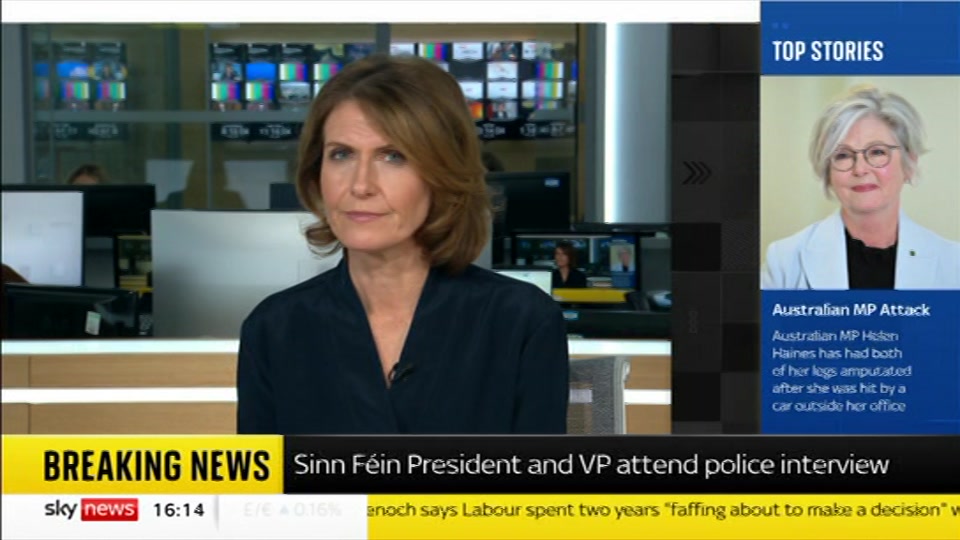 Still from Sky News at 14:00