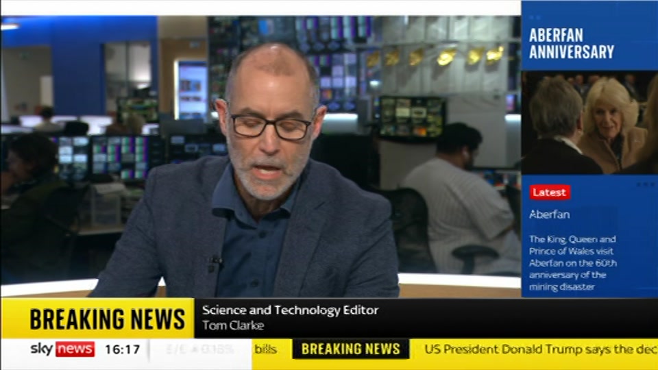 Still from Sky News at 17:00