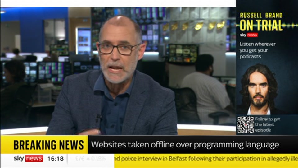 Broadcast still at 18m 30s. Sky News, Sky News Today with Jayne Secker, 21 October 2026.