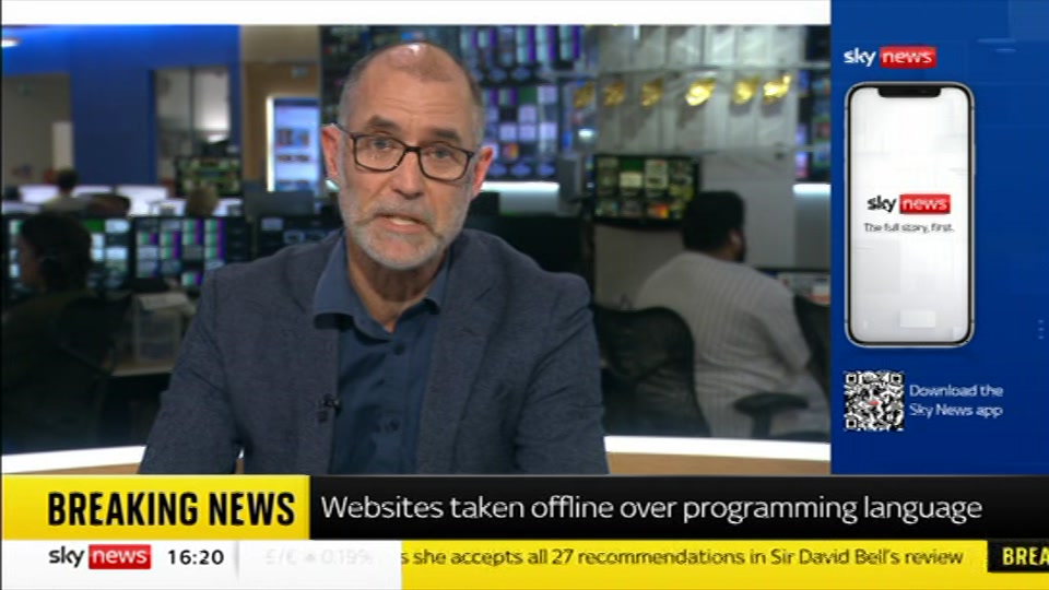 Still from Sky News at 20:00