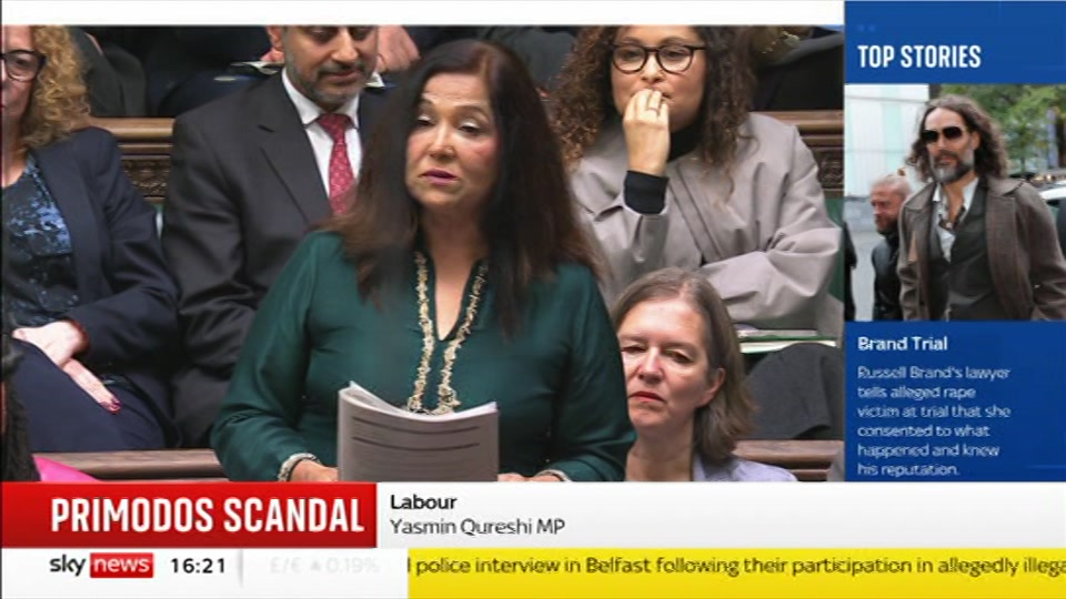 Still from Sky News at 21:00
