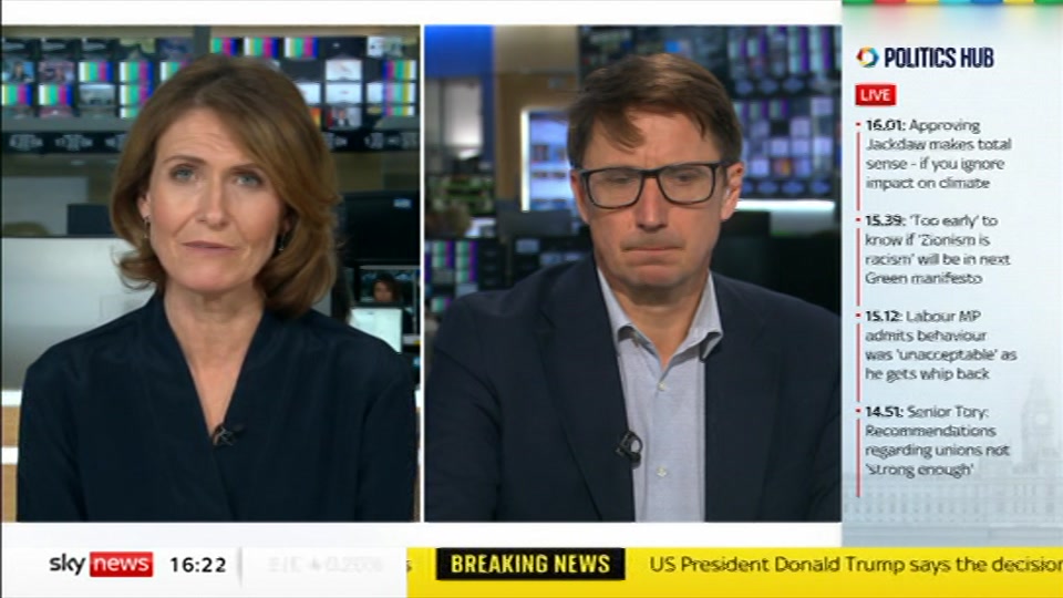 Still from Sky News at 22:00
