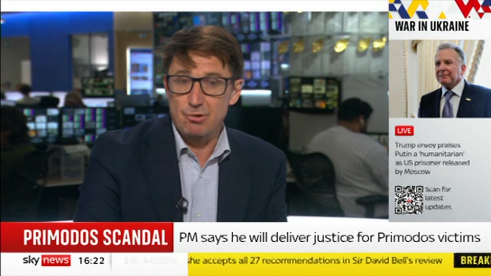 Broadcast still at 22m 30s. Sky News, Sky News Today with Jayne Secker, 21 October 2026.