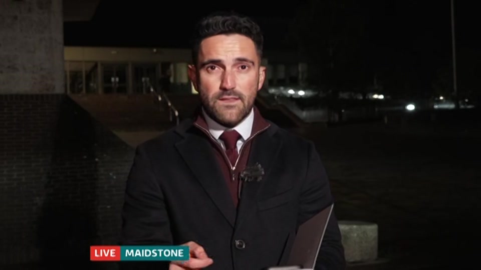 Broadcast still at 46m 30s. ITV, ITV Evening News, 21 October 2026.
