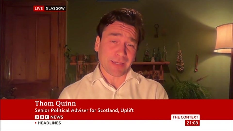 Broadcast still at 8m. BBC News, The Context, 21 October 2026.