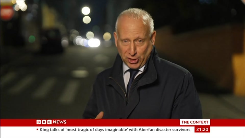 Still from BBC News at 20:30