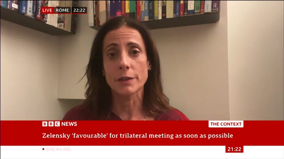 Broadcast still at 22m 30s. BBC News, The Context, 21 October 2026.