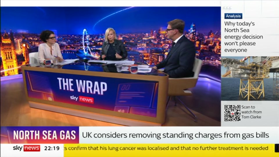 Broadcast still at 19m 30s. Sky News, The Wrap With Anna Botting, 21 October 2026.
