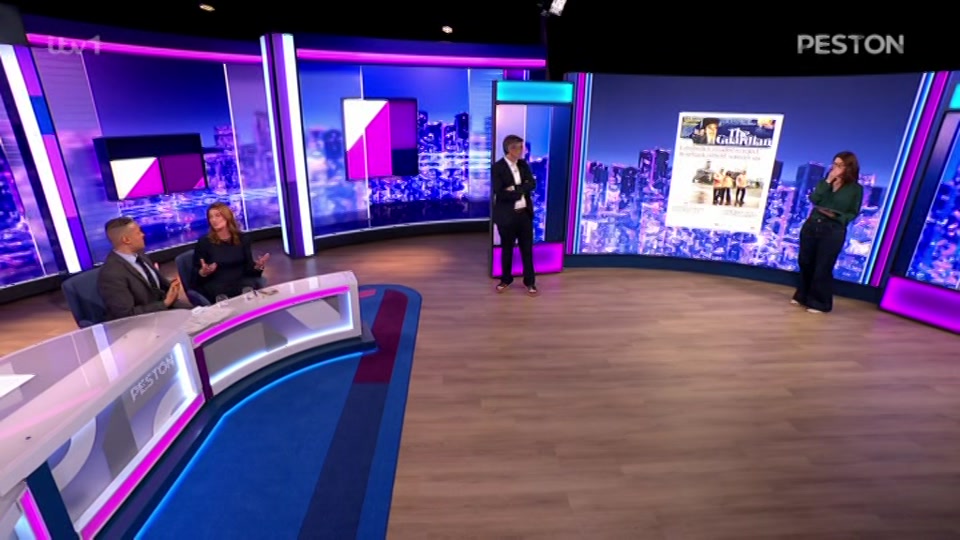 Broadcast still at 41m 30s. ITV, Peston, 21 October 2026.