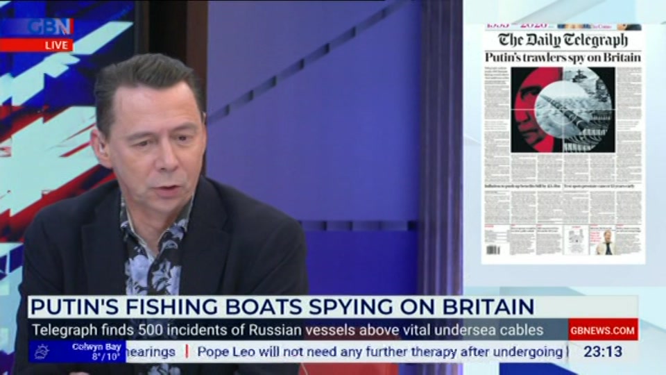 Still from GB News at 13:00