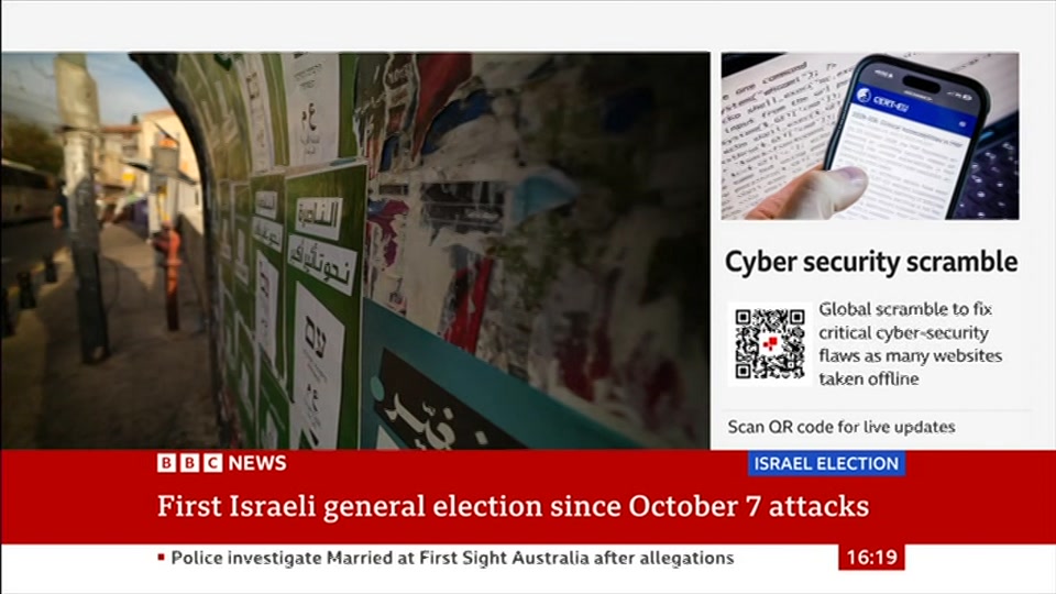 Broadcast still at 19m. BBC News, Verified Live, 22 October 2026.