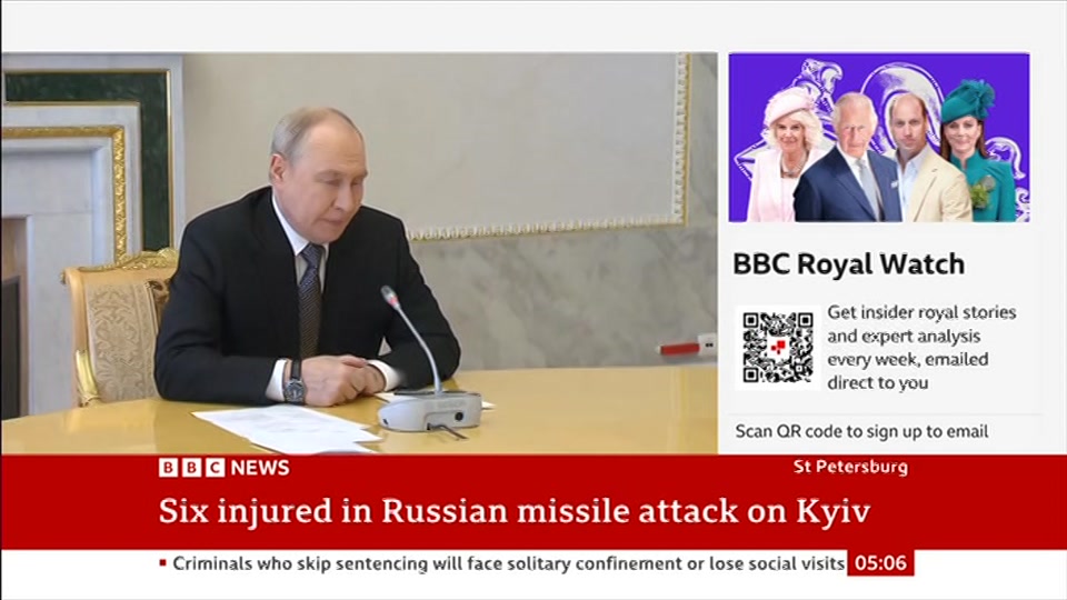 Broadcast still at 6m. BBC News, 22 October 2026.
