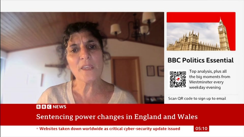Broadcast still at 10m 30s. BBC News, 22 October 2026.