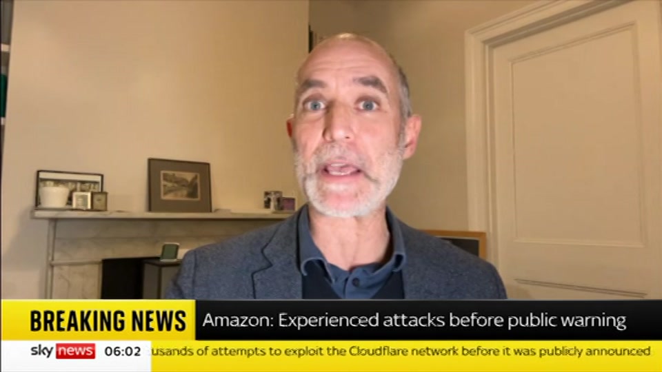 Broadcast still at 2m 30s. Sky News, Mornings, 22 October 2026.