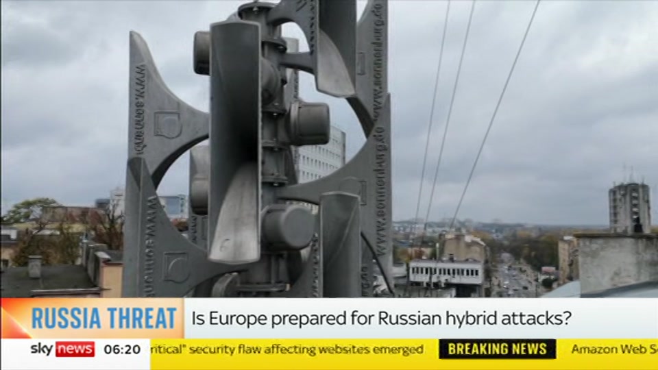 Broadcast still at 20m 30s. Sky News, Mornings, 22 October 2026.