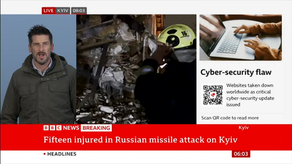 Still from BBC News at 3:00