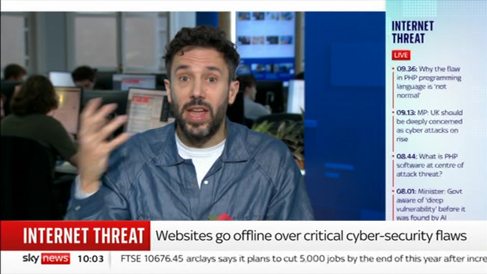 Still from Sky News at 3:30