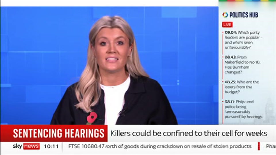 Still from Sky News at 11:00
