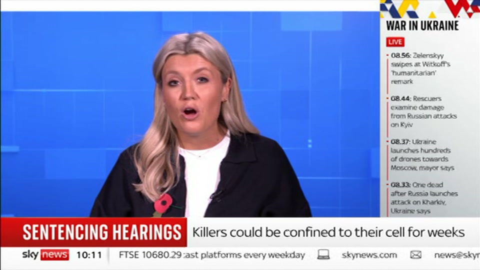 Broadcast still at 11m 30s. Sky News, Sky News Today with Gareth Barlow, 22 October 2026.