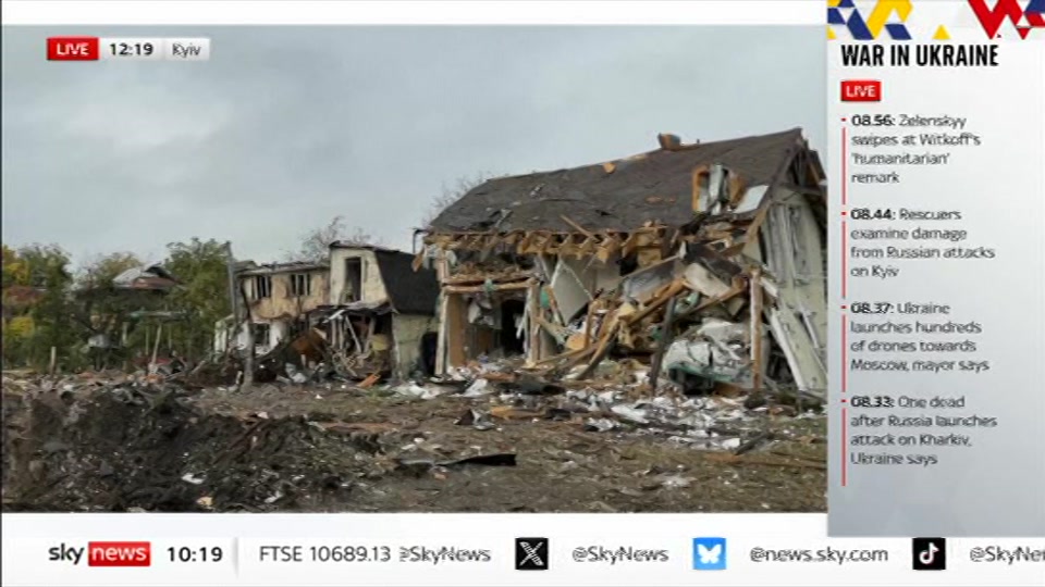 Still from Sky News at 19:00