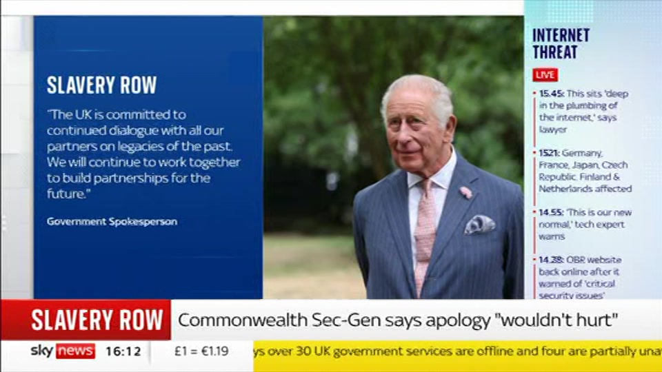Still from Sky News at 12:00