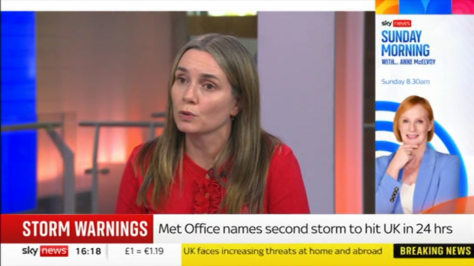 Still from Sky News at 18:30