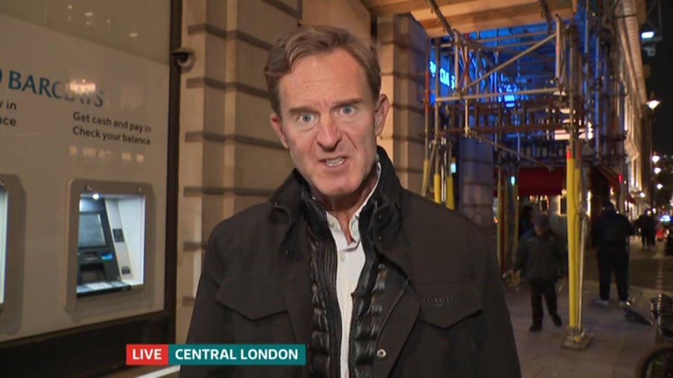 Broadcast still at 25m. ITV, ITV Evening News, 22 October 2026.