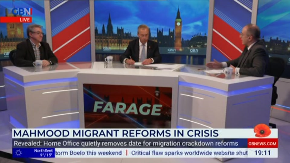 Still from GB News at 11:00