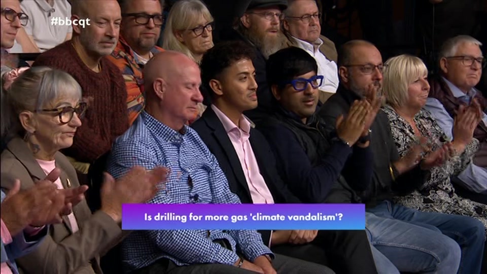 Broadcast still at 30m. BBC One, Question Time, 22 October 2026.