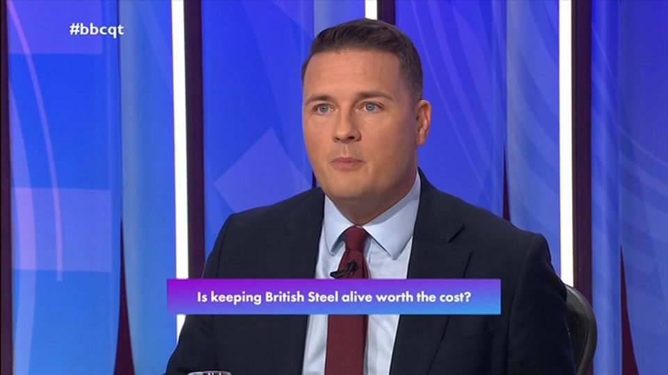 Broadcast still at 55m. BBC One, Question Time, 22 October 2026.