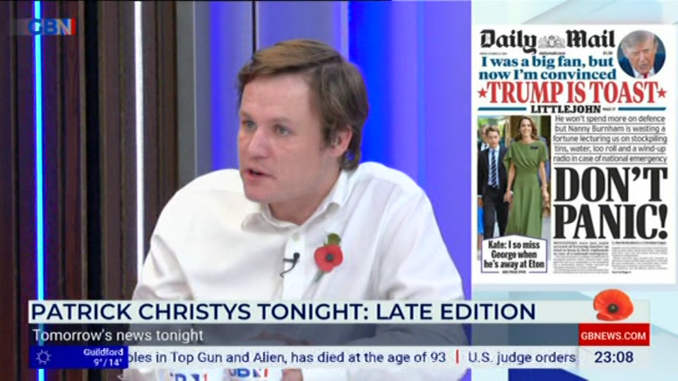 Still from GB News at 8:30