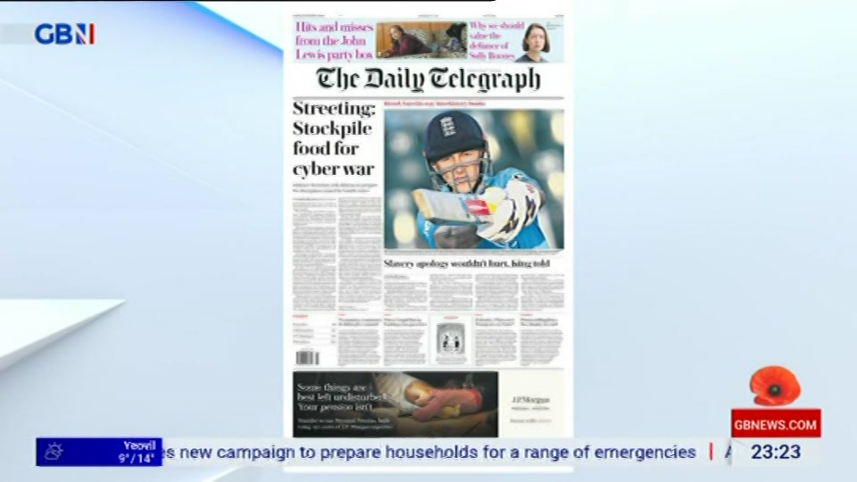 Still from GB News at 23:30