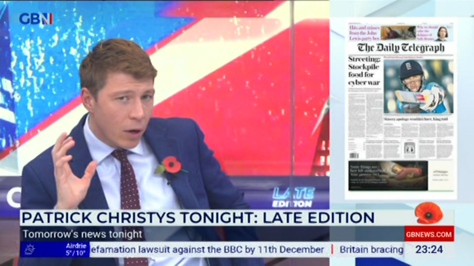 Still from GB News at 24:00
