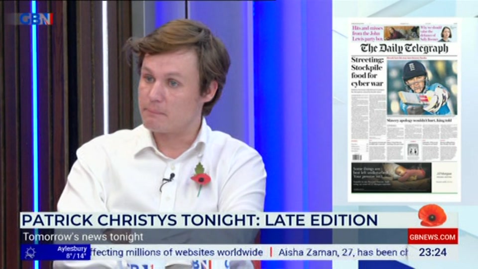 Still from GB News at 24:30