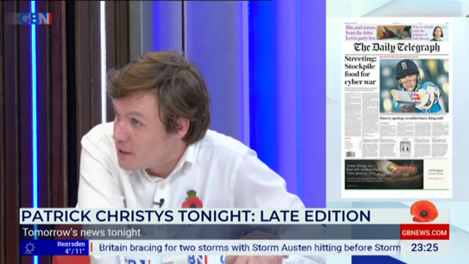 Still from GB News at 25:30