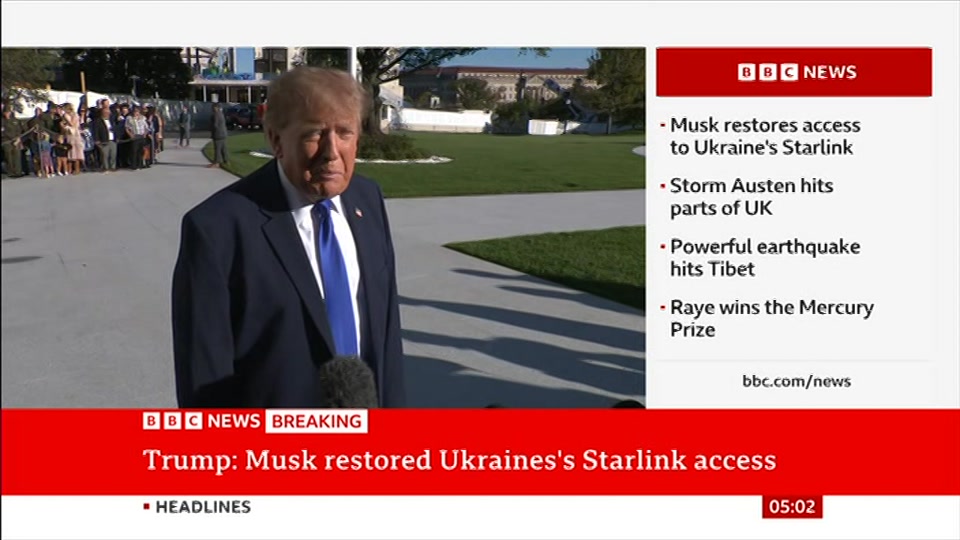 Broadcast still at 2m. BBC News, 23 October 2026.