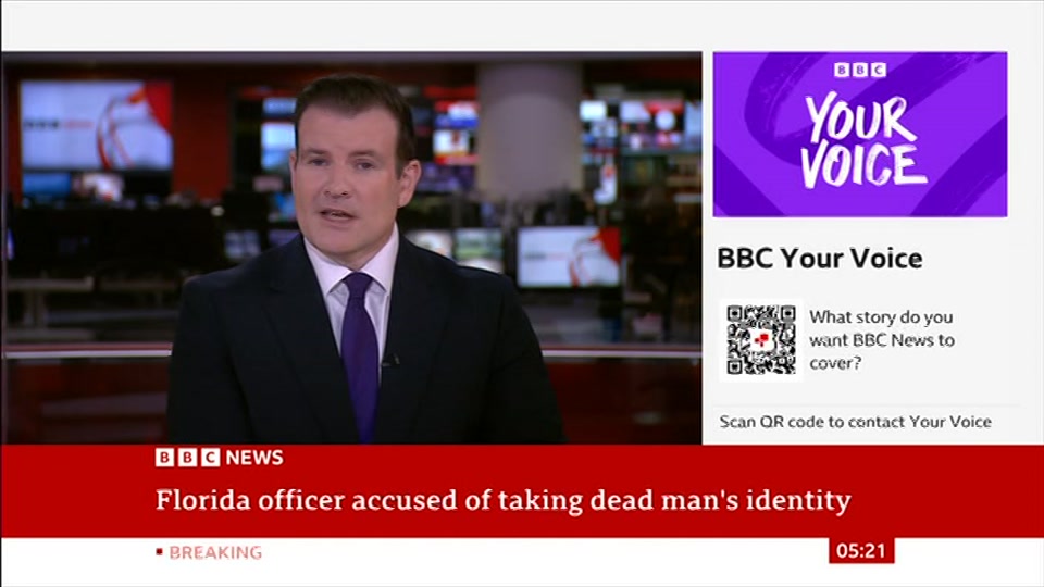 Still from BBC News at 21:00