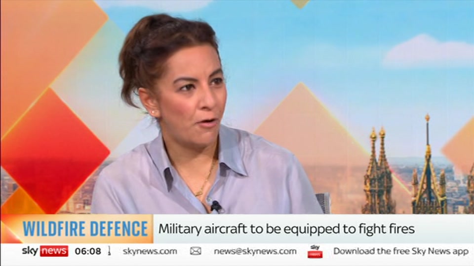 Broadcast still at 8m. Sky News, Mornings with Jones and Melbourne, 23 October 2026.