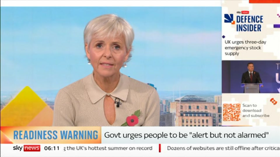 Still from Sky News at 11:00